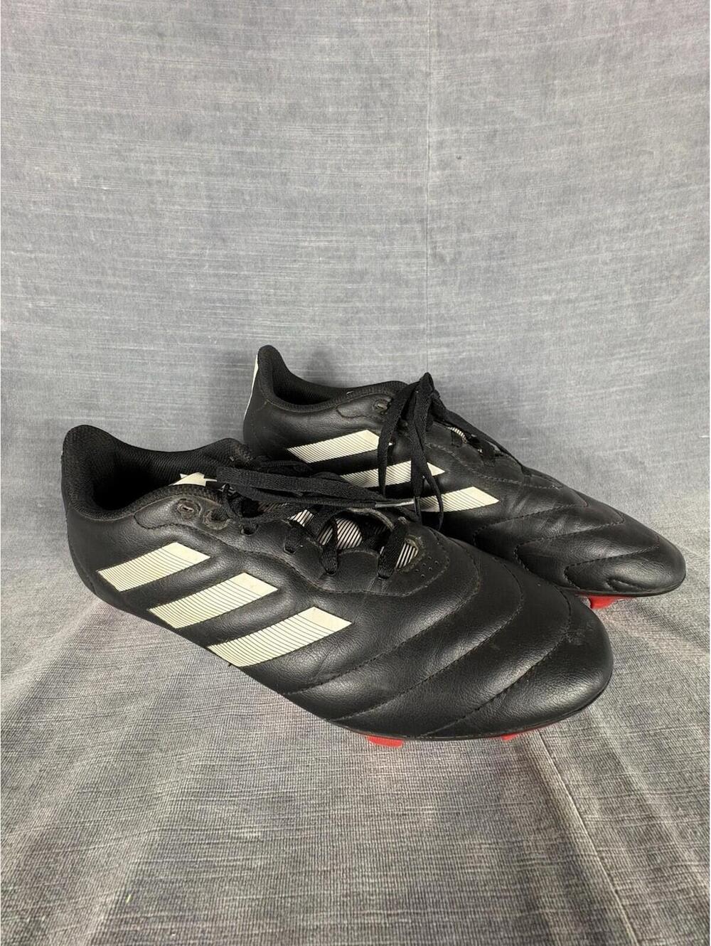 Adidas Adult Goletto VIII Firm Ground Soccer Cleats Size 9 Shoes Black White Red